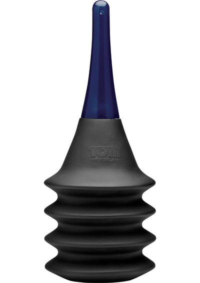 Tom Of Finland Hot Water Large Accordion Enema Bulb - Black/Blue