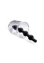 Tom Of Finland Rose Bud Cylinder W/ Beaded Silicone Insert - Black