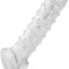 Tom Of Finland Textured Girth Enhancer - Clear
