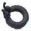 Trinity Men 10x Cock Cobra Dual Stimulating Rechargeable Silicone Cock Ring - Black