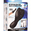 Trinity Men 10x Vibrating Rechargeable Silicone Penis Head Teaser with Urethral Sounds - Black