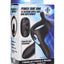 Trinity Men 7x Rechargeable Silicone Cock Ring with Taint Stimulator and Remote Control