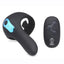 Trinity Men 7x Rechargeable Silicone Cock Ring with Taint Stimulator and Remote Control
