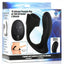 Trinity Men 7x Silicone Prostate Plug with Ball Stretcher and Remote Control - Black