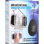 Trinity Men Twin Bullet Penis Head Teaser with Remote Control - Clear