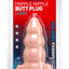 Triple Ripple Butt Plug - Vanilla - Large