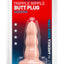 Triple Ripple Butt Plug - Vanilla - Medium