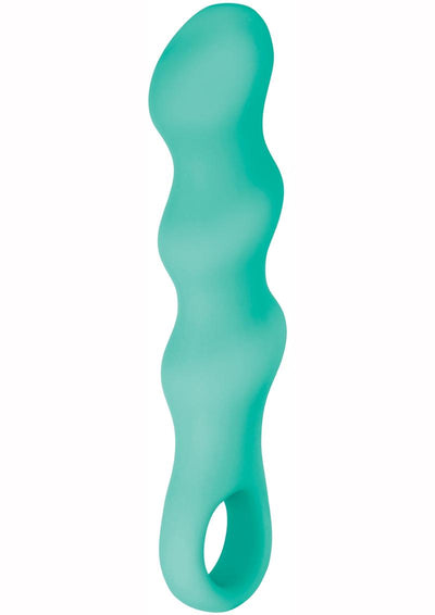 Triple Teaser Silicone Rechargeable Triple Motor Vibrator - Aqua/Teal