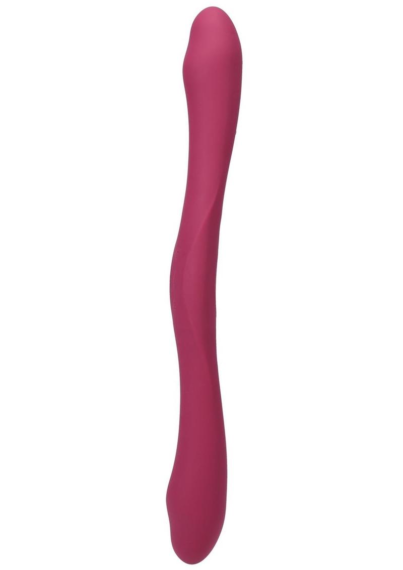 Tryst Duet Rechargeable Silicone Double End Vibrator with Remote Control - Pink