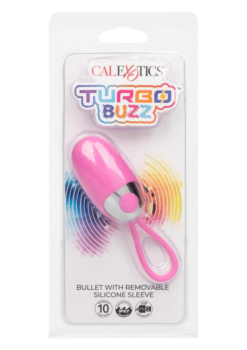 Turbo Buzz Rechargeable Bullet with Removable Silicone Sleeve