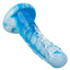 Twisted Love Twisted Ribbed Probe Silicone Anal Probe - Blue