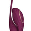 Twitch 2 Silicone Rechargeable Suction and Flapping Vibrator with Remote Control Egg - Burgundy/Red