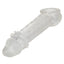 Ultimate Stud Penis Extender with Scrotum Support - Clear