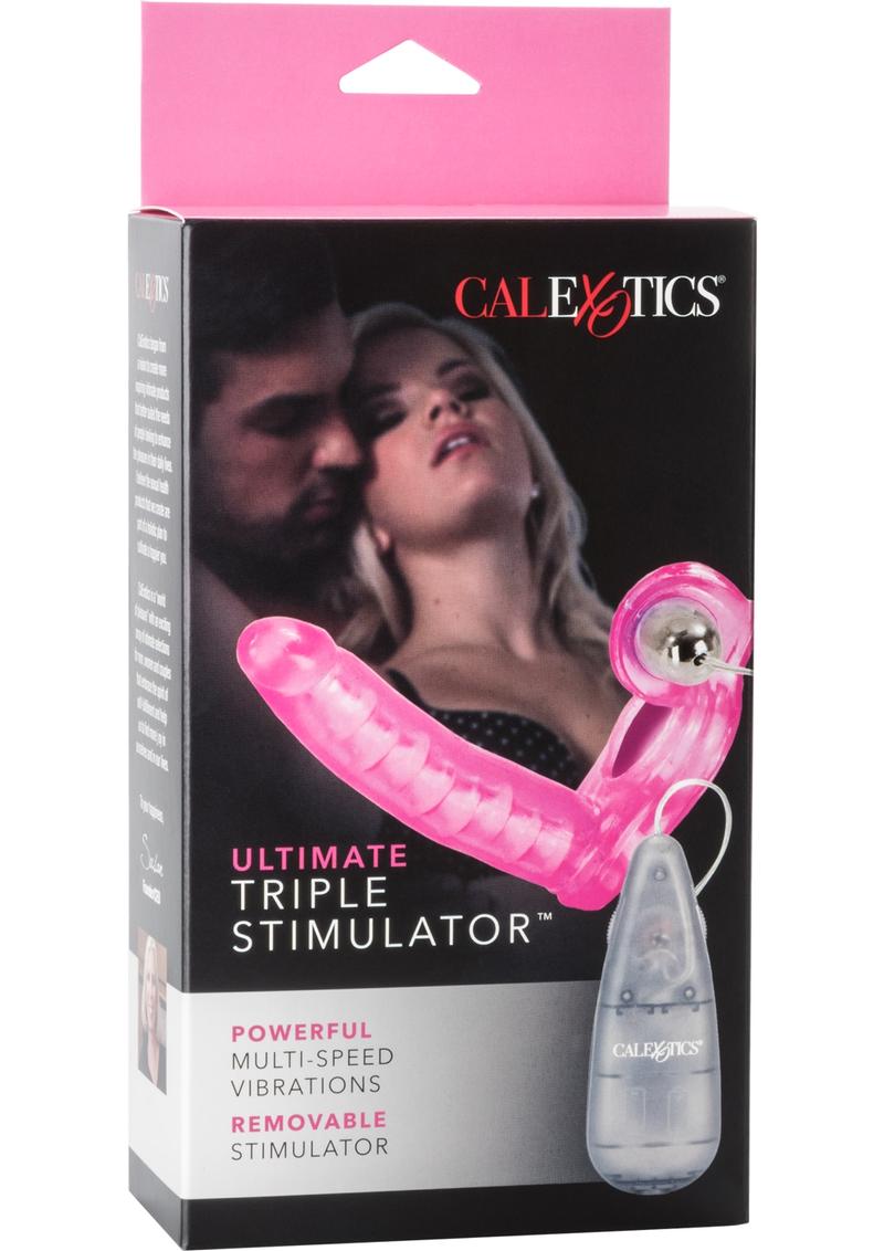 Ultimate Triple Stimulator Vibrating Cock Ring with Remote Control