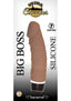 Ultra Classics Big Boss Silicone Vibrating Dildo - Brown/Chocolate
