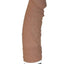 Ultra Classics Big Boss Silicone Vibrating Dildo - Brown/Chocolate