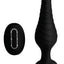 Under Control Rechargeable Silicone Vibrating Anal Plug with Remote Control - Black