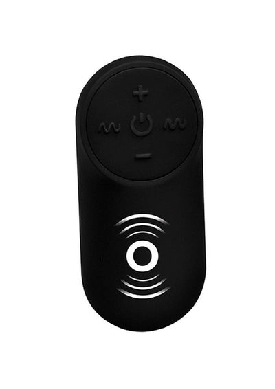 Under Control Rechargeable Silicone Vibrating Bullet with Remote Control - Black