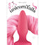Unicorn Tails Silicone Anal Plug - Pastel Pink/Pink
