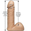 Vac-U-Lock Realistic Dildo - Flesh/Vanilla - 6in