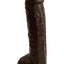 Vac-U-Lock Realistic Hung Dildo - Black - 12in