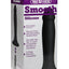 Vac-U-Lock Smooth Silicone Dildo - Black - 6.5in