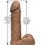 Vac-U-Lock Ultraskyn Dildo - Chocolate - 6in