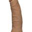 Vac-U-Lock Ultraskyn Thin Dildo - Brown/Caramel - 7in