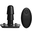 Vac-U-Lock Vibrating Plug with Wireless Remote USB Rechargeable Harness Accessory - Black
