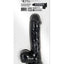 Vers Liquid Silicone Suction Dildo - Black