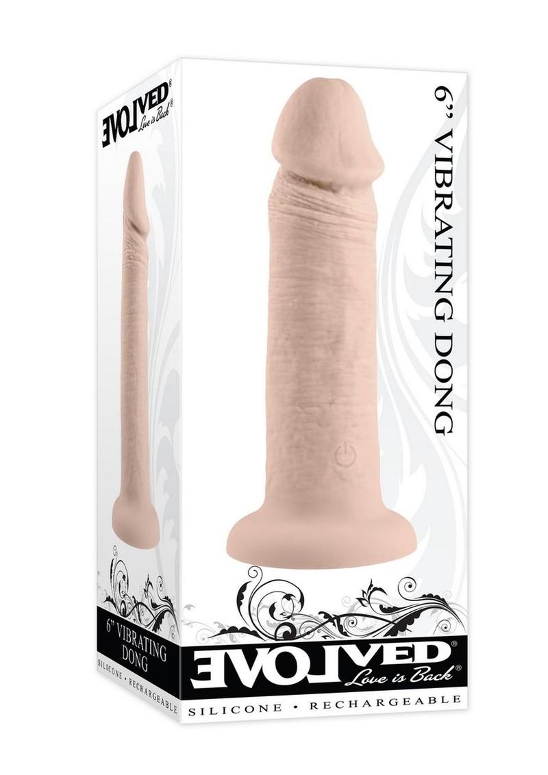 Vibrating Rechargeable Silicone Dildo