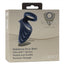 Viceroy Perineum Dual Ring Silicone Cock Ring - Blue
