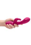 Vive Cato Pulse Wave Rechargeable Silicone G-Spot Rabbit Vibrator - Pink