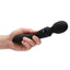 Vive Enora Rechargeable Silicone Double End Pulse Wave Wand and Vibrator - Black