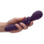 Vive Enora Rechargeable Silicone Double End Pulse Wave Wand and Vibrator - Purple