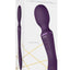 Vive Enora Rechargeable Silicone Double End Pulse Wave Wand and Vibrator - Purple