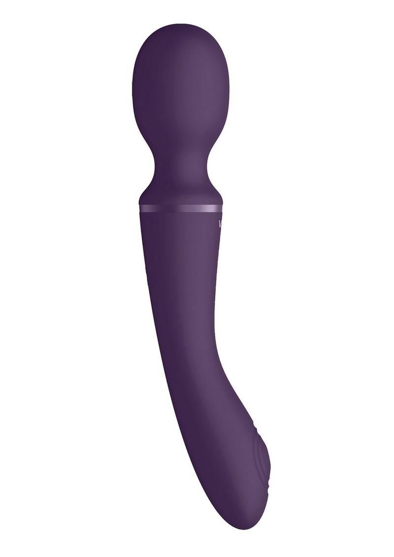 Vive Enora Rechargeable Silicone Double End Pulse Wave Wand and Vibrator