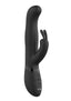 Vive Izara Triple Action Rechargeable Silicone Rotating Beaded G-Spot Rabbit Vibrator - Black