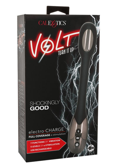 Volt Electro-Charge Rechargeable Electro-Stimulating Massager - Black