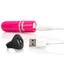 Vooom Wireless Remote Control Silicone USB Rechargeable Bullet Waterproof - Pink