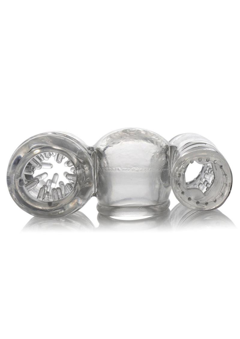 Wand Essentials Twin Turbo Strokers Attachment - Clear