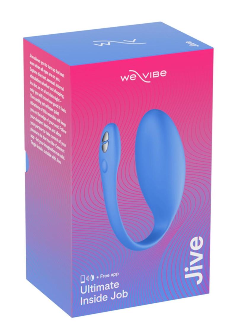 We-Vibe Jive Silicone Rechargeable Remote Control Wearable G-Spot Vibrator - Blue