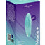 We-Vibe Moxie+ Wearable Rechargeable Silicone Panty Vibe Clitoral Stimulator with Remote - Aqua/Blue