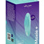 We-Vibe Moxie+ Wearable Rechargeable Silicone Panty Vibe Clitoral Stimulator with Remote Control - Aqua/Blue
