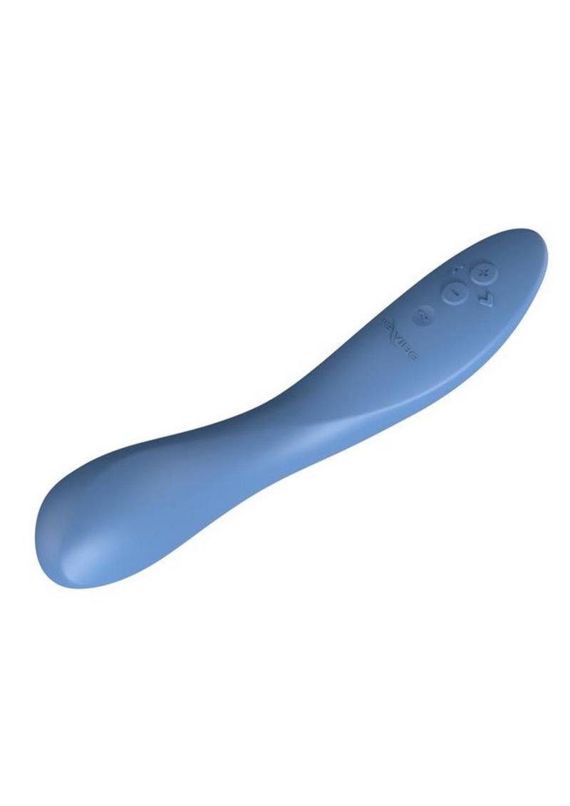 We-Vibe Rave 2 Twisted Pleasure Rechargeable Silicone G-Spot Vibrator - Blue