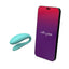We-Vibe Sync Lite App Control Rechargeable Silicone Couples Vibrator - Aqua/Blue