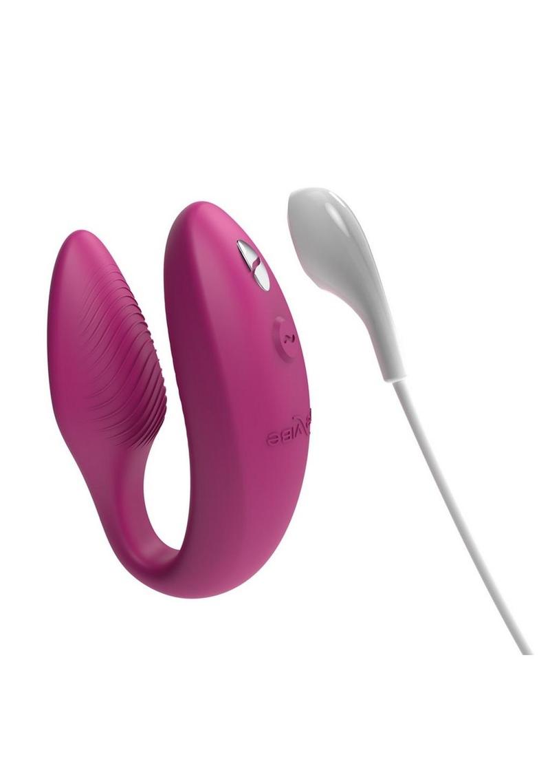 We-Vibe Sync Rechargeable Silicone Couples Vibrator with Remote Control - Dusty - Pink