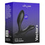 We-Vibe Vector+ Rechargeable Silicone Vibrating Prostate Massager with Remote Control - Black/Charcoal Black