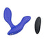We-Vibe Vector+ Rechargeable Silicone Vibrating Prostate Massager with Remote Control - Blue/Royal Blue