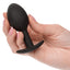 Weighted Silicone Anal Plug - Black